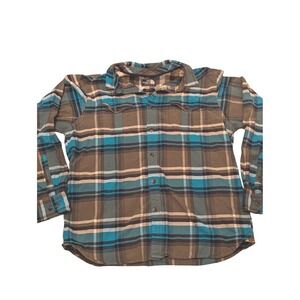 The North Face Flannel Shirt Men's Large Plaid Lightweight Long Sleeve Pocket‎